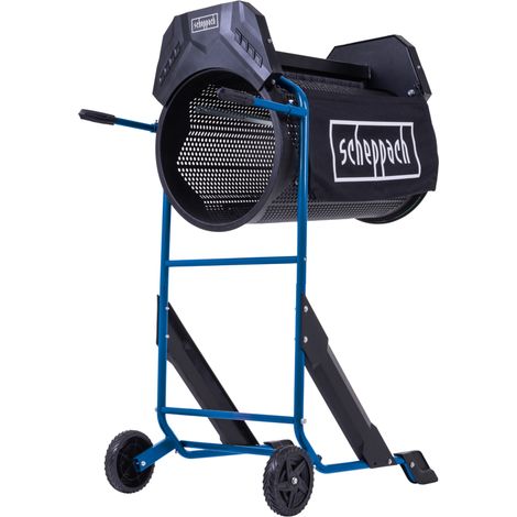 Scheppach Tamis à rouleaux RS500 – 230 - 240 V / 50 Hz – 350 W – Tambour de tamisage ø 400 mm – Vitesse de rotation 42 min-1 – Tambour inclinable