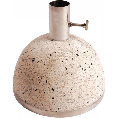 Esschert Design – Pied de parasol en granit reconstitué 11,5 kg – Résistant aux intempéries – Dimensions 25x25x24 cm – Support jusqu'à 36 mm (1/5)