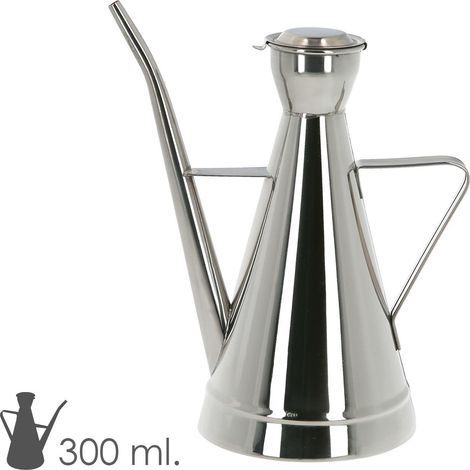 ORYX aceitera  acero inoxidable modelo elegant 300 ml. , Aceitera Inoxidable Elegant- Capacidad: 300 ml.- Medidas: Base: Ø 8,5 cm. x 16 cm.(Alt).- Fabricada en Ac (1/3)