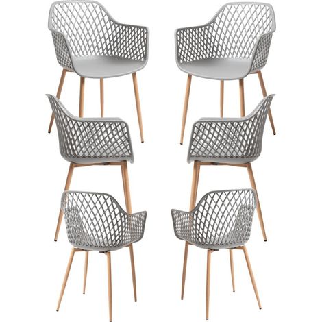 Packs Sillas Comedor - Pack 6 Sillas Tyva - Gris