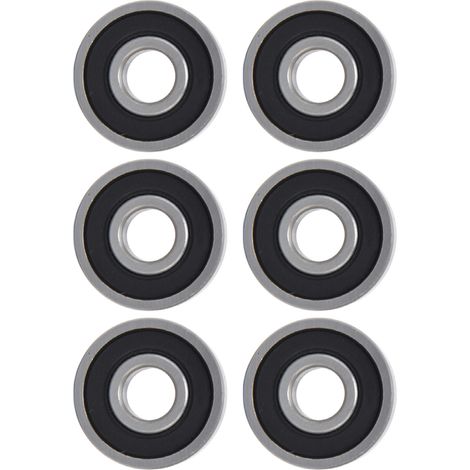 10 Stück Gummidichtungen für Rillenkugellager, extra leichte Serie, Industriezubehör 6201 (1/5)