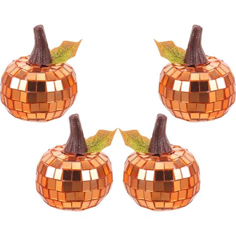 4 Pièces Verre Décoration Halloween Disco Fête Citrouille pour (1/5)