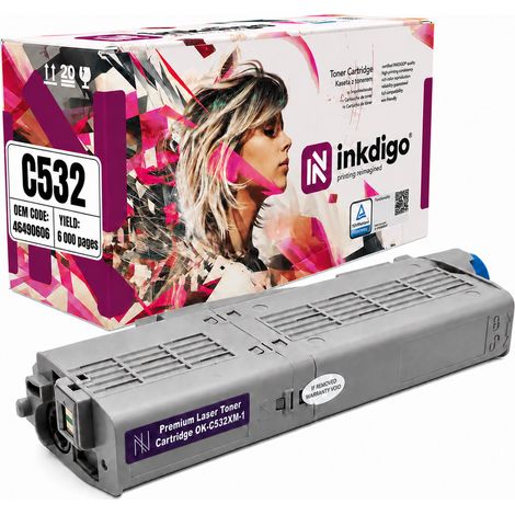 Inkdigo Toner 46490606 kompatibel mit OKI C532DN MC563DN C542DN MC573DN TÜV-zertifiziert (1/5)