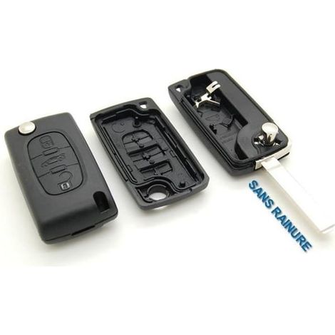 Coque de clé à 3 boutons Peugeot 107 207 307 308