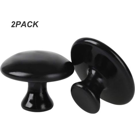 Lot de 2 pierres de massage champignon en basalte de lave naturelle pour spa chaud (1/5)