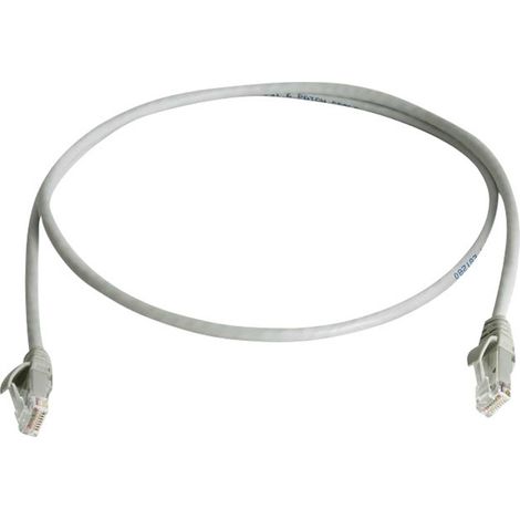 Telegärtner 100009270 RJ45 Netzwerkkabel, Patchkabel CAT 6 U/UTP 25.00 m Grau Flammwidrig, Halogenfr