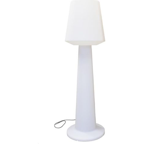 Lampadaire design lumineux filaire pour extérieur éclairage puissant LED blanc H110cm culot E27 (1/5)