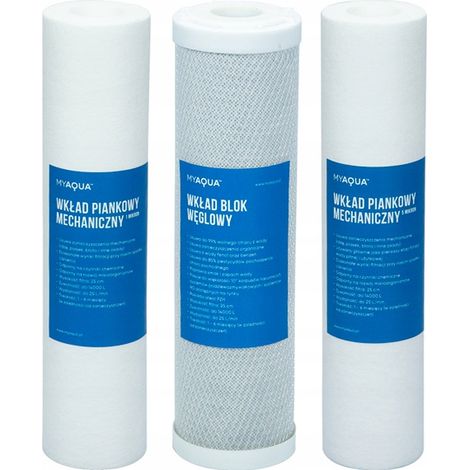 Komplettes Set an Kartuschen für eine kleine Osmoseanlage (1/5)