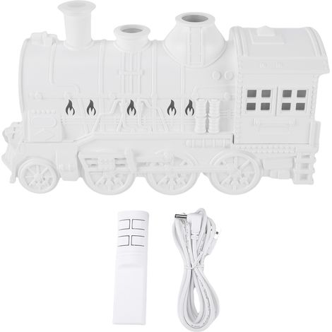 Train Shaped Humidifier with Night Light Essential Oil Diffuser Cool Mist Humidifier Dual Spray Modes White (1/5)