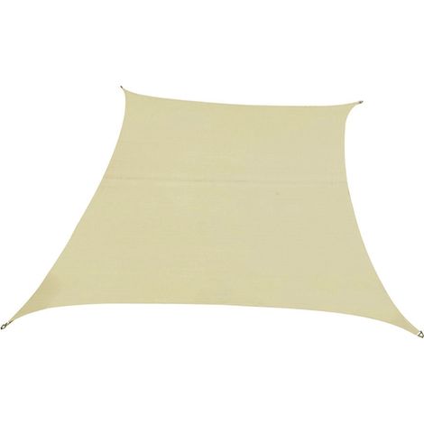 VELA OMBREGGIANTE POLIESTERE QUADRA  BEIGE  mt.5x5    VETTE
