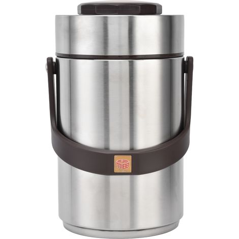 Boîte repas isotherme 304 inox 2300ml, triple couche sous vide, grande capacité pour étudiants et adultes, sceau étanche pour bureau (1/5)