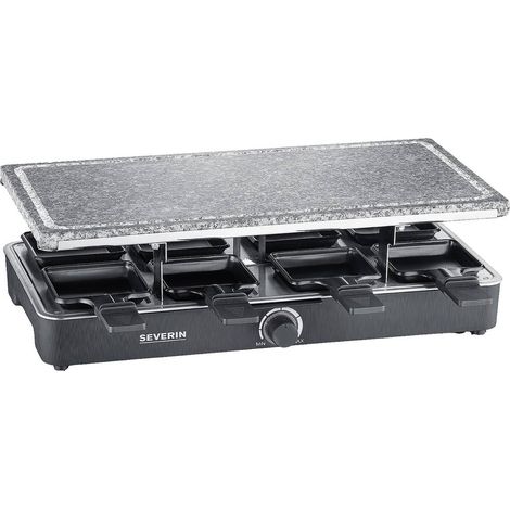 Severin piastra 8 padellini per raclette in pietra naturale per grigliare rg 2378 (1/5)