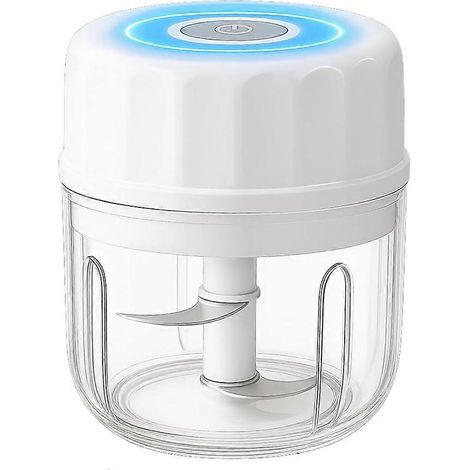 Elektrischer Mini-Knoblauchschneider, tragbare Küchenmaschine, Gemüse- und Zwiebelschneider, Fleischwolf mit USB-Ladefunktion (1/5)