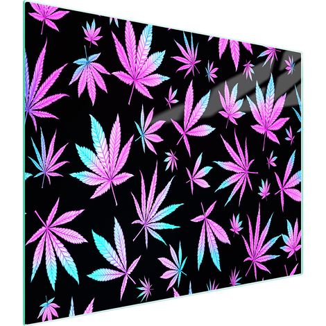 PLANCHE À DÉCOUPER EN VERRE 52x30 FEUILLES (1/5)