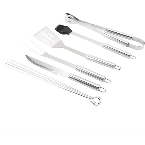 Ensemble de 9 ustensiles et accessoires de barbecue en acier inoxydable avec sac Oxford (1/5)