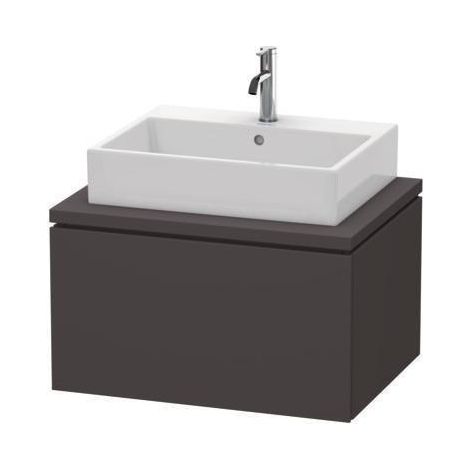 Meuble-lavabo L-CUBE 720x547mm 1 tiroir coulissant ta s-matt ES NB centre