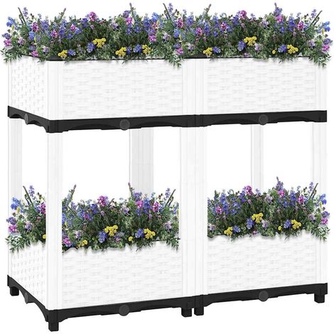 Maison Exclusive - Fioriera Rialzata 80x40x71 cm in Polipropilene