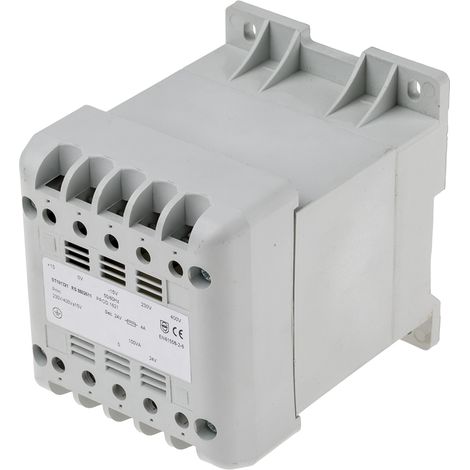 Transformateur à montage panneau, Vin 400V c.a., Vout 24V c.a., 100VA ( Prix pour 1 ) (1/3)