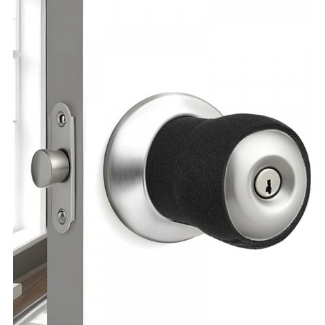 Lot de 4 housses de poignée de porte rondes pour poignée de porte - Anti-gel -Couvre-antistatique, Pour l'été et l'hiver (1/5)