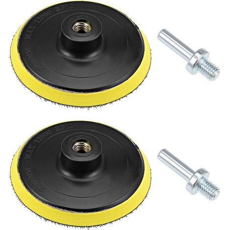 2pcs 4" Boucle Support Plateau Ponçage Polissage Plaque Appui (1/5)