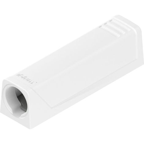 Blum TIP-ON Plaque d’adaptation pour portes, version courte, avec vis, blanc soyeux 5 pièces (1/2)