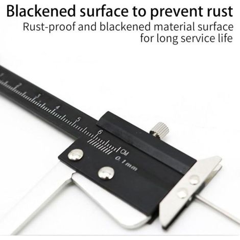 Brake Disc Depth Caliper Metric Measuring Caliper Tire Tread Depth Gauge 0-60mm Accuracy 0.1mm Brake Disc Depth Gauge Ruler P (1/5)
