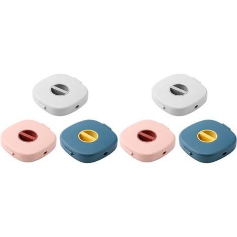 6 pcs Organisateur De Câble De Chargement Portable Avec Support Téléphone Boîte De Rangement Pour Câbles Usb Et Écouteurs Gestion Compacte Pour Bureau Et Maison (1/4)
