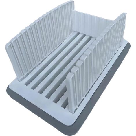 Trancheuse réglable pour pain maison, toasts, bagels et sandwichs, offrant une coupe uniforme et un rangement compact.-AquaForge (1/4)
