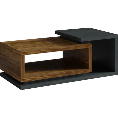 Tavolino Ilyes Grigio e Legno (1/4)
