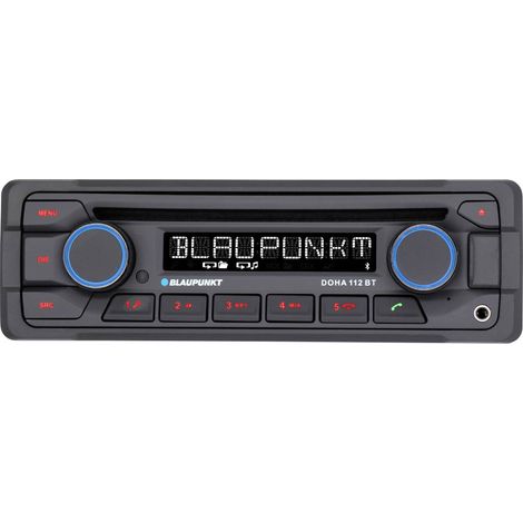 Blaupunkt Doha 112 BT Autoradio port pour commande au volant, kit mains libres bluetooth, avec télécommande (1/4)