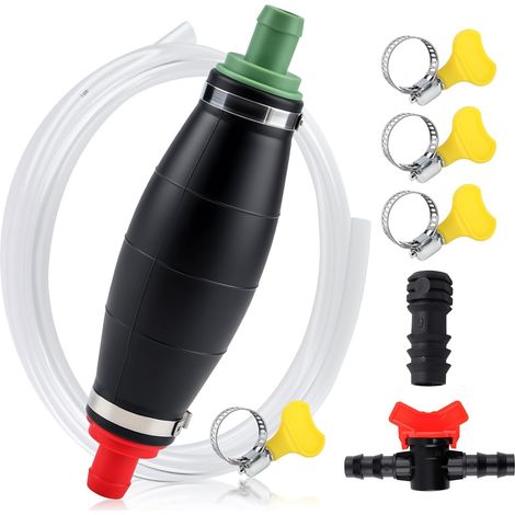Aspirateur à huile manuel XL avec pompe à vide Tuyau d'aspiration résistant au carburant de 2,5 m Pour transvaser l'huile, le diesel, l'essence et l'eau (1/5)