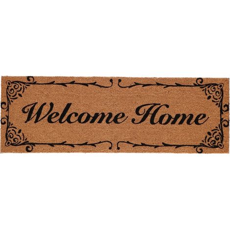 Tapis d'entrée « Bienvenue chez vous » grand format 120 x 40 cm (1/4)