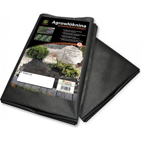Bâche Tissu pour Sol 1,6x10m Jardin / anti Mauvaises Herbes (1/2)
