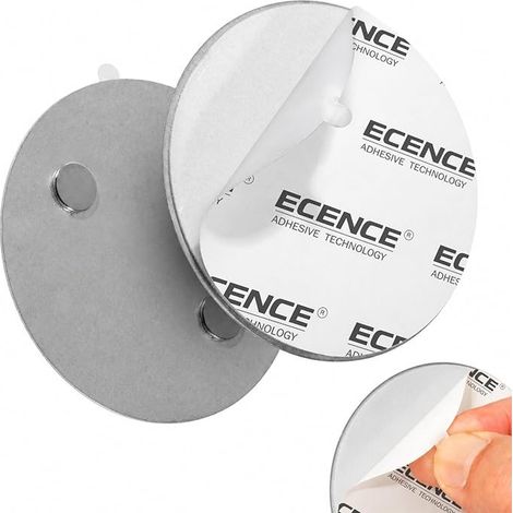 Support Magnétique Détecteur de Fumée Ø70 mm Autocollant (1/2)