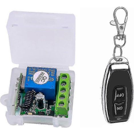 Module relais monocanal 12 V CC, interrupteur sans fil universel, récepteur relais RF + 1 télécommande (1/5)