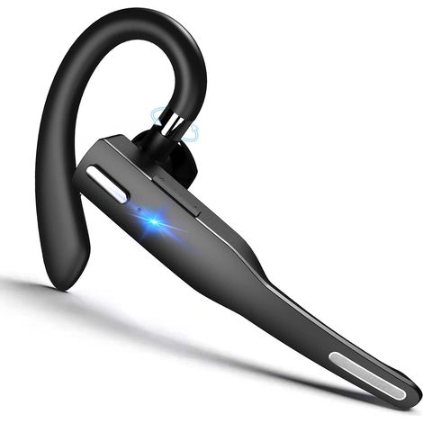 Ecouteur Bluetooth - Réduction Du Bruit - Microphone Intégré - Compatible iPhone Android - Pour Bureau Voiture Conférence - 1 Pièce