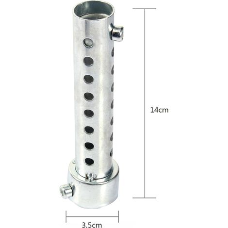 Silencieux pour Moto, 35mm Silencieux d'échappement Universel pour Moto DB Killer Silencieux Baffle Insert, Silencieux de Tuyau d'échappement de Moto - Argent (1/5)