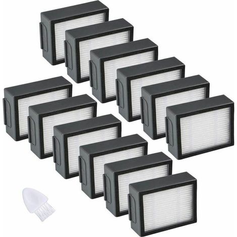 12pcs Filtres HEPA Aspirateur Compatible pour Robot Roomba série i & e i3 i4 i6 i7 i8 e5 e6 (1/4)