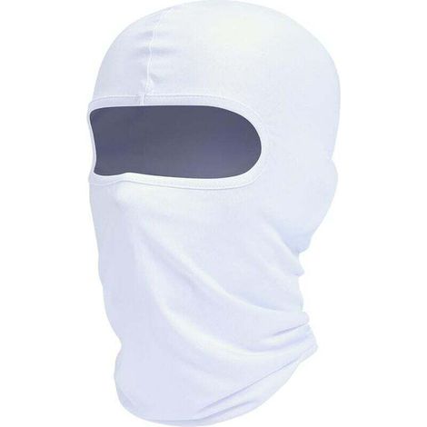 Masque de ski cagoule, protection UV, écharpe moto, écharpe d'été, blanc pour homme et femme