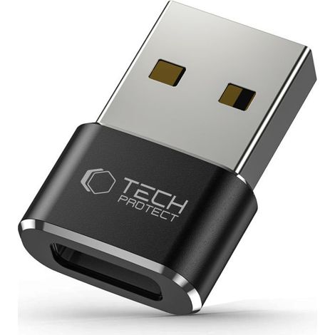 Adattatore da USB-A (maschio) a USB-C (femmina) - nero (1/3)
