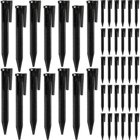 Lot de 100 piquets de fixation pour câble périphérique – Compatible robots tondeuse Gardena, Husqvarna, Worx, Bosch (1/5)
