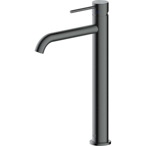 Swiss Aqua Technologies Miscelatore a leva per lavabo Aurum 30,8 cm in acciaio inox, senza scarico, metallo spazzolato (SATBAUR285BGM)
