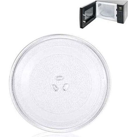 Plateau Tournant - Verre - 25 5 Cm - Universel - 3 Supports De Fixation - 1 Piece (1/4)