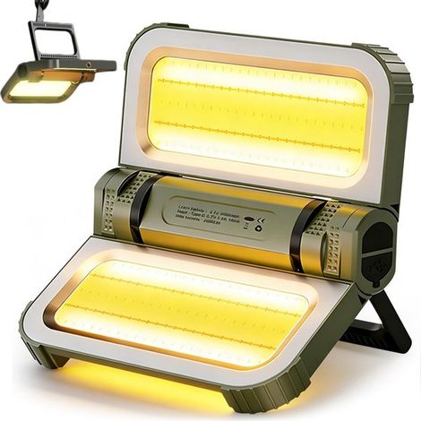 Cosensi - Artículos de uso diario - Lámpara portátil para camping con batería de 5000 mAh y 2000 lúmenes de brillo (1/5)