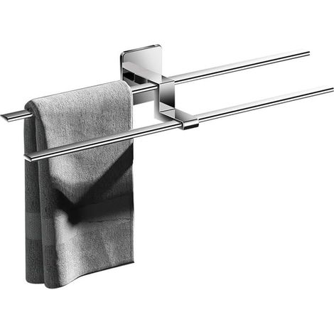 Wall-mounted towel rail 304, 40cm drilling required (B silver) (1/5)