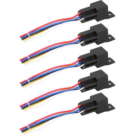 5 Stück universelle LED-Blinkerrelais für Blinkersteuerung 12V 40A 5-Wege wasserdicht (1/5)