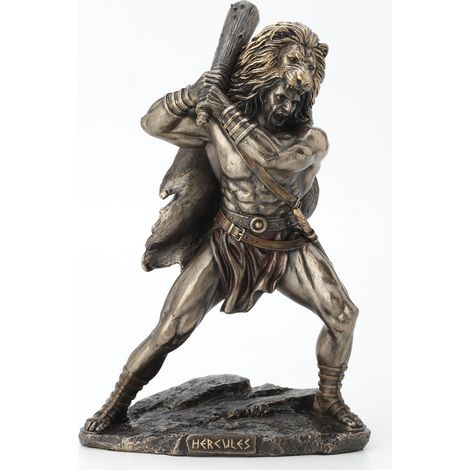 Figura mitologica di Ercole in resina classica - Statua decorativa per collezionisti e amanti della mitologia