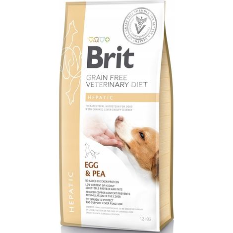 Aliment pour chiens Brit Veterinary Diet Hepatic avec œufs et pois 12 kg 1 pièce. (1/2)