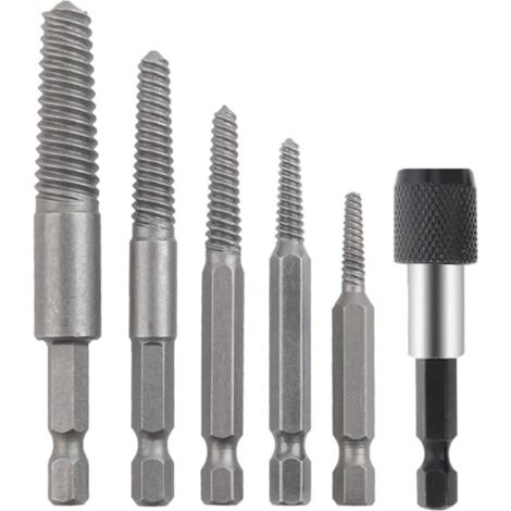 Schraubendreher-Set, Doppelschraubendreher, Ausdreher für abgebrochene und beschädigte Schrauben, Bolzenausdreher-Set (6-teilig)