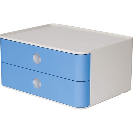 HAN 1120-84 - SMART-BOX ALLISON, cassettiera impilabile con 2 cassetti, colore: sky blue (1/4)